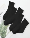 3Y-12Y School Socks sports athletic 5 Pack cotton crew socks